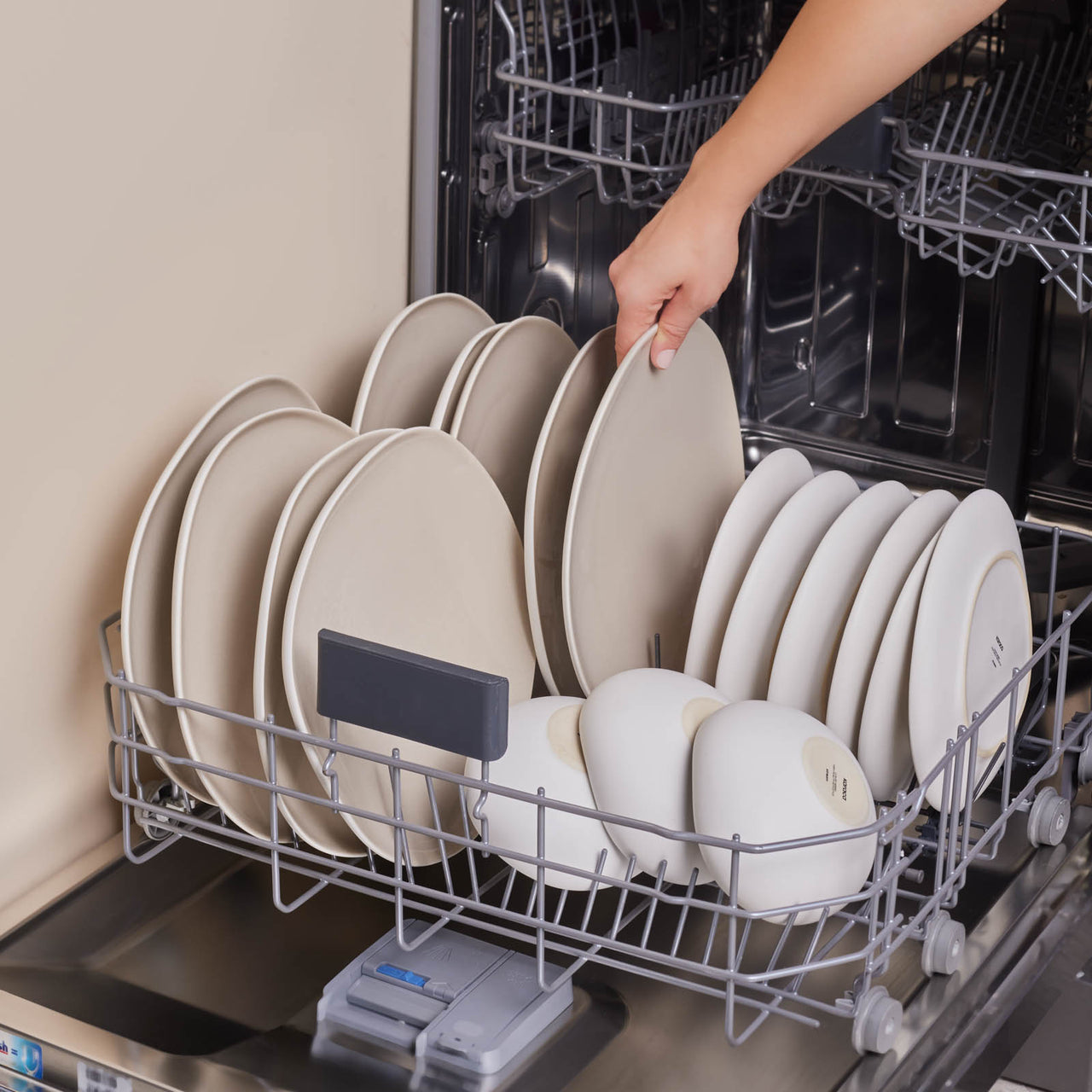 Juego de Vajilla Premium de 52 Piezas para 12 Personas – Cerámica Stoneware Beige