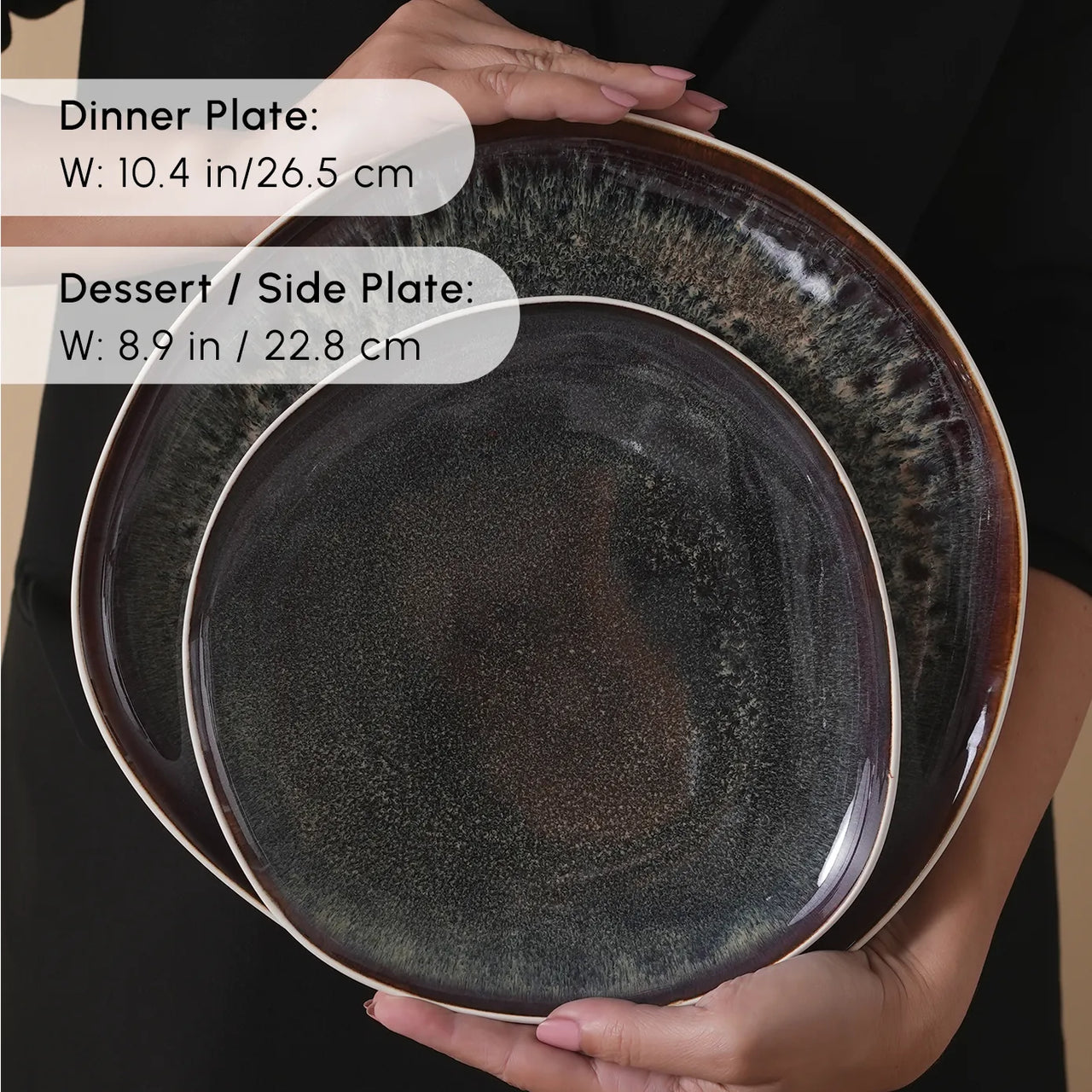 Juego de Vajilla Premium de 52 Piezas para 12 Personas – Cerámica Stoneware Blanca